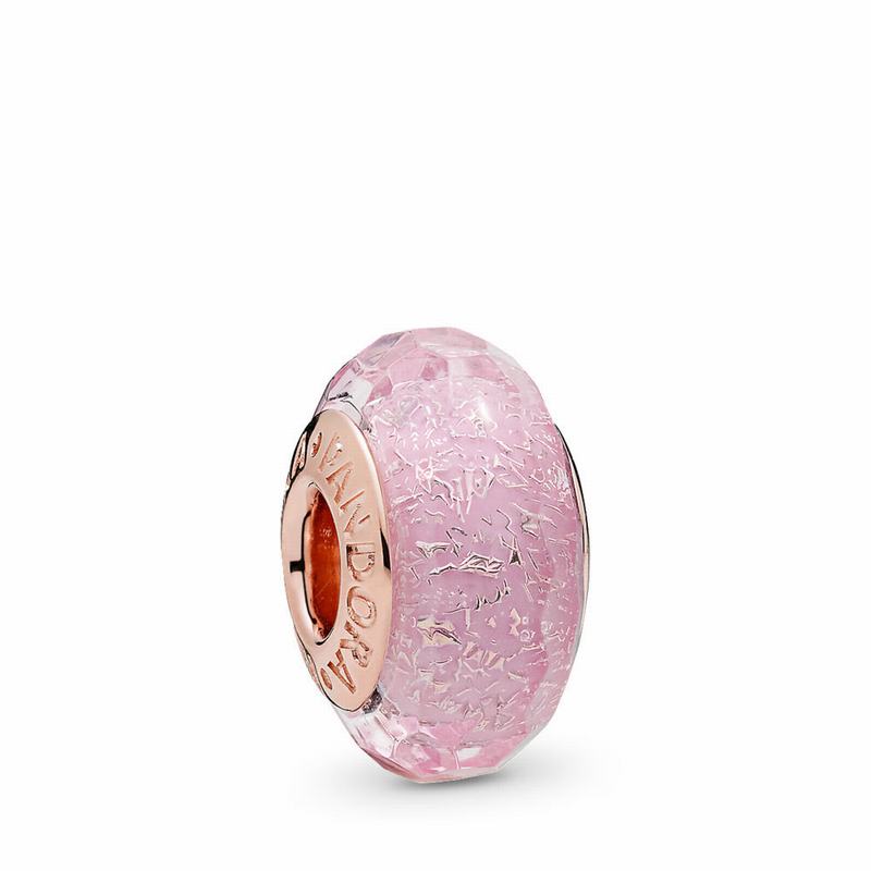 Talismane Pandora Rose™ Shimmering Murano Glass Roz (EzdP0BJ2)